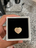 Pink Bling Heart Ring